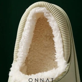 Onnat Waterproof Plush Winter Slippers Shoes