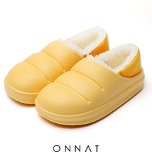 Onnat Waterproof Plush Winter Slippers Yellow / 36-37 Shoes