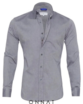 Oxford Stretch Zip Shirt Menswear