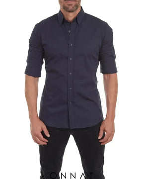 Oxford Stretch Zip Shirt Menswear