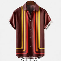 Palms Summer Shirt Wine Red / Xs Menswear