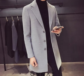 Perennial Long Coat Grey / M Menswear