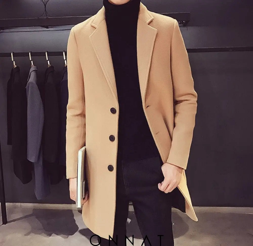 Perennial Long Coat Khaki / M Menswear