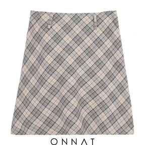 Plaid Midi Skirt S Skirts