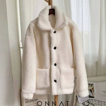 Posh Parka Coat White Fur Coat / S Coats & Jackets