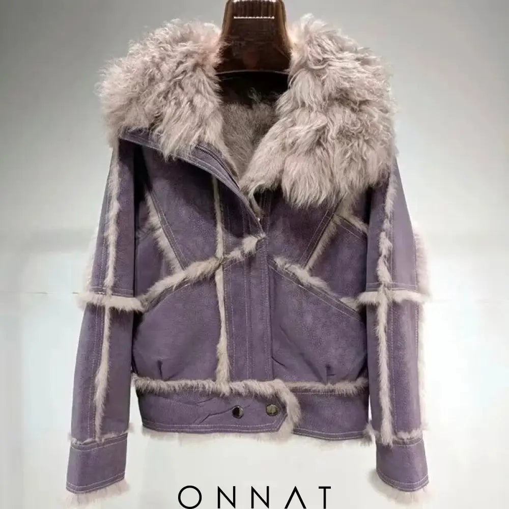 Poshpelt Coat Purple / S Coats & Jackets