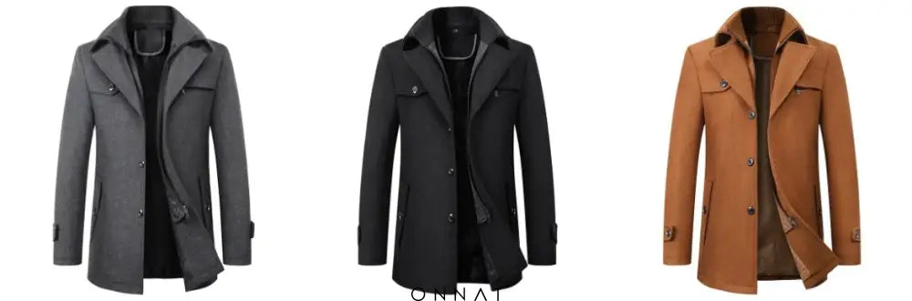 Premium Virgin Wool Overcoat Menswear