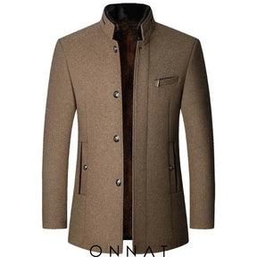 Prestige Wool Overcoat Brown / S Menswear