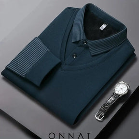 Pullover Shirt - Onnat™ Blue / M Menswear