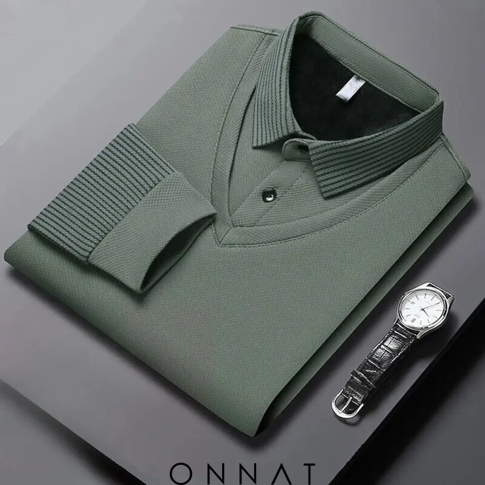 Pullover Shirt - Onnat™ Green / M Menswear