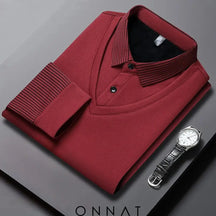 Pullover Shirt - Onnat™ Red / M Menswear