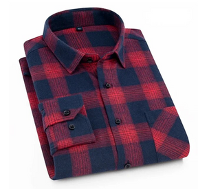 Heritage Plaid – Camisa de algodão clássica masculina 