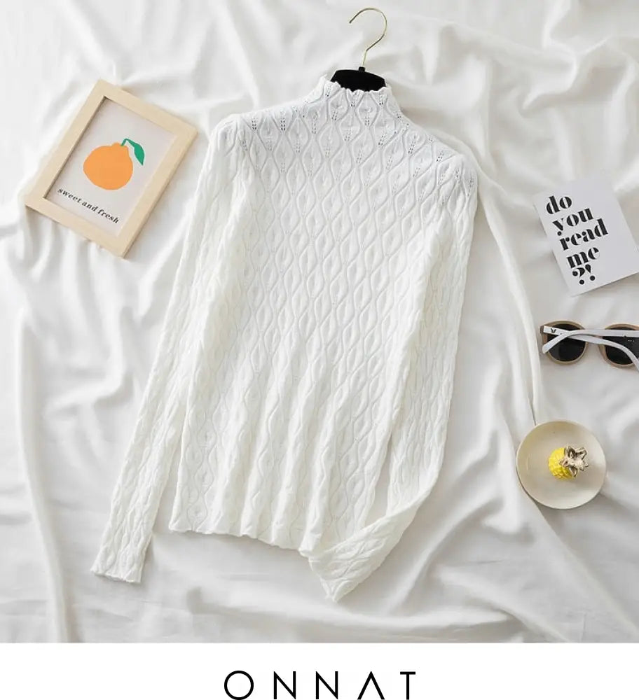 Rylie Sweater White / One Size Sweaters & Cardigans