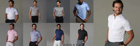 Semi-Spread Collar Polo Menswear