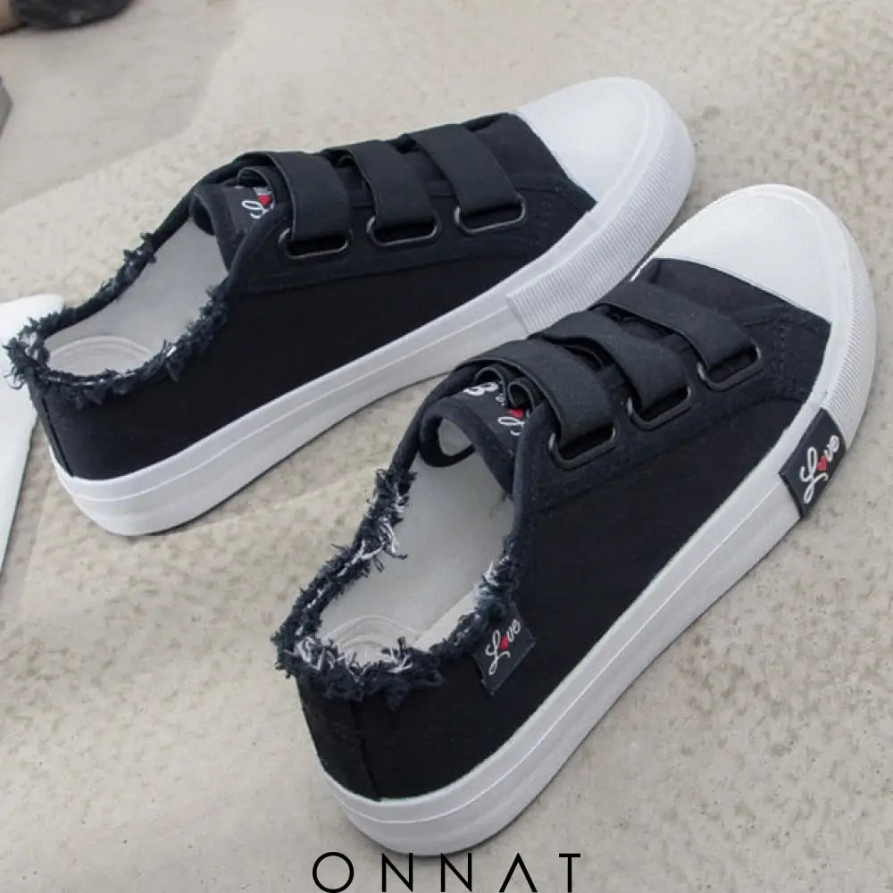 Sneakers - Classic Love Shoes Black / 34