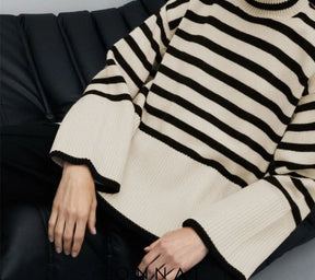 Stripe Lose Sweater Sweaters & Cardigans