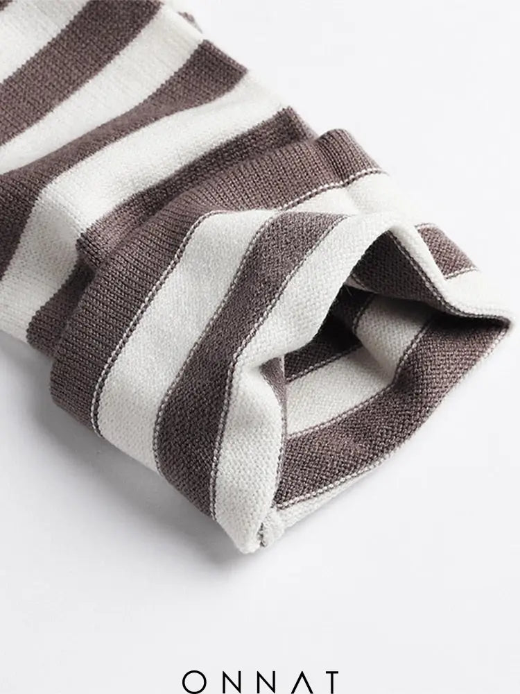 Striped Loose Sweater Kendall Sweaters & Cardigans