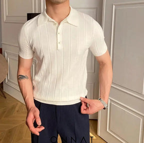 Striped Polo Shirt Off-White / M Menswear