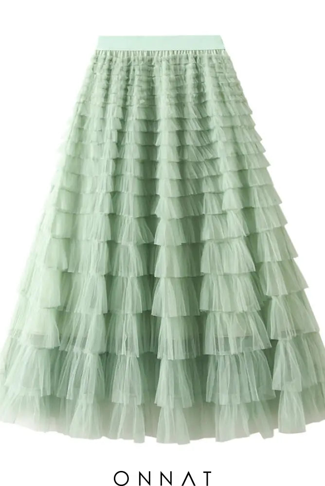 Tayla Lace Skirt Light Green / S/M Skirts