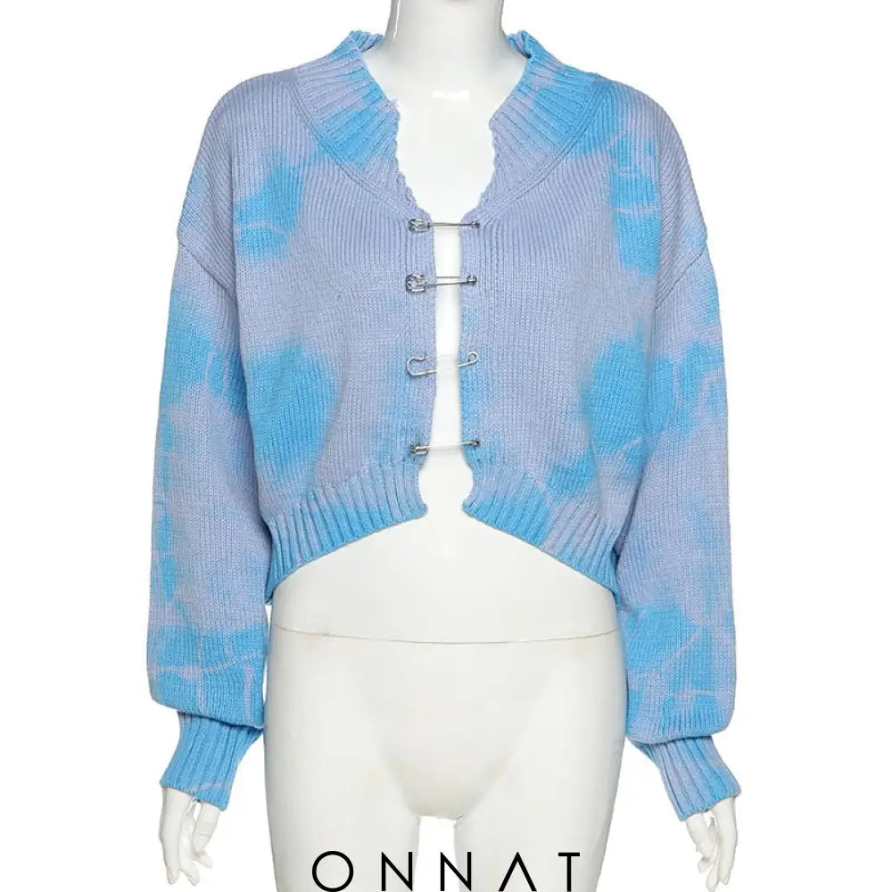 Tie-Dye Pin Cardigan Sweaters & Cardigans