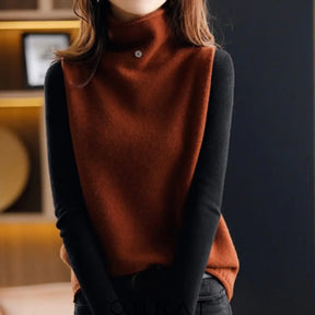 Turtleneck Vest Averie Brown / M Sweaters & Cardigans