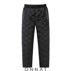 Unisex Fleece Jogging Bottoms Confy Black(Straight Pants) / M Menswear