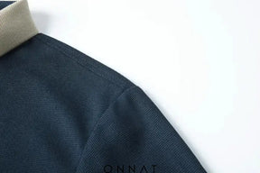 Urbansharp Lapel T-Shirt - Sleek & Casual Menswear