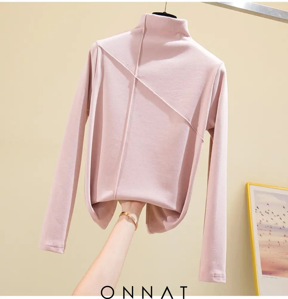 Valerie Turtleneck Top Pink / S Sweaters & Cardigans