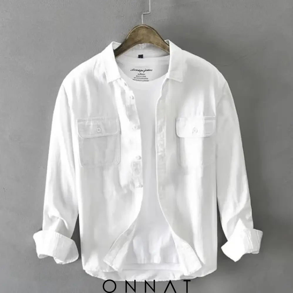 Vintage Cotton Long Sleeve Shirt Menswear