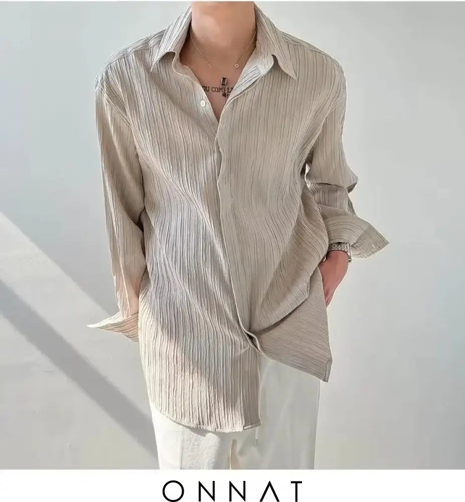 Vintage Long-Sleeved Shirt Menswear